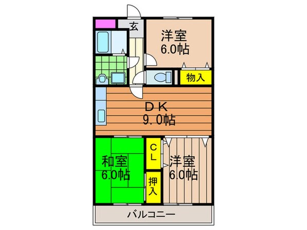 グレイス・ニシムラの物件間取画像